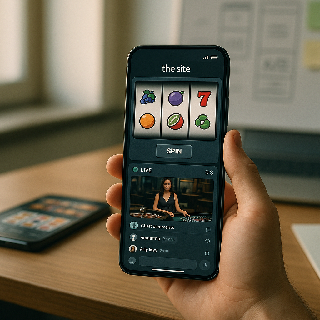 Top‑down flat‑lay photo on a minimalist desk: two smartphones side by side—left device vertical